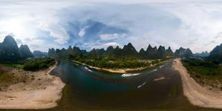 阳朔漓江河道_全景