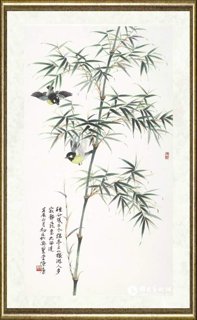 陈康_竹绿禽戏