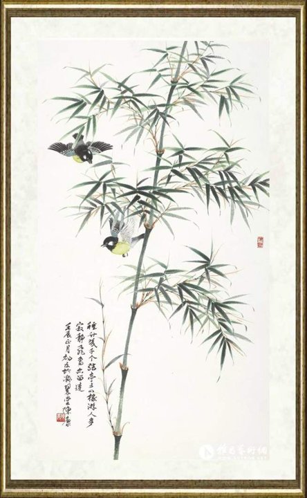 陈康_竹绿禽戏