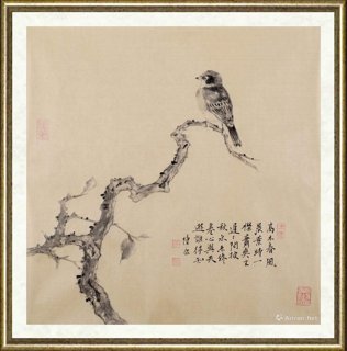 陈康_高木春风图