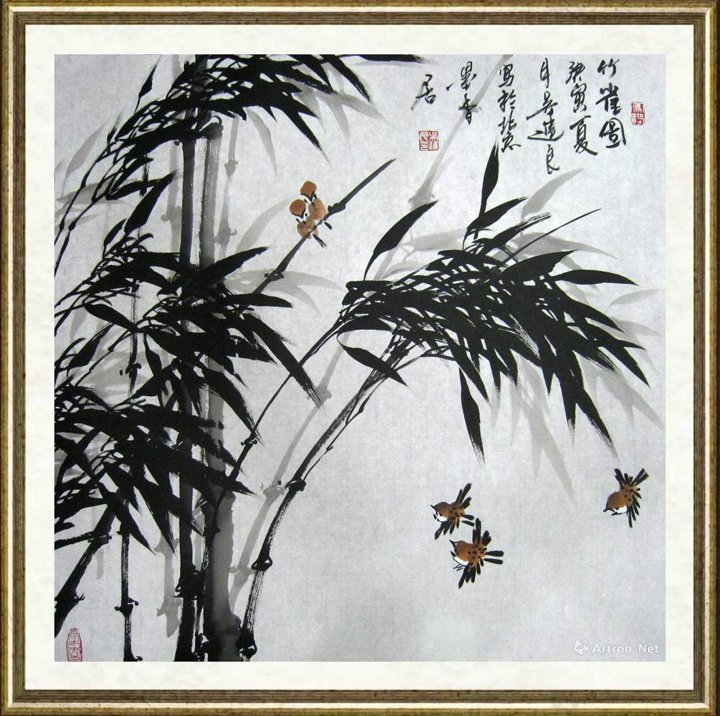 吴进良_竹雀图2
