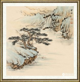 孟繁玮_砚秀斋山水册六开之三