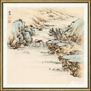 孟繁玮_砚秀斋山水册六开之六