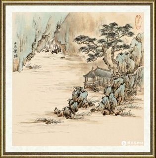 孟繁玮_砚秀斋山水册六开之四