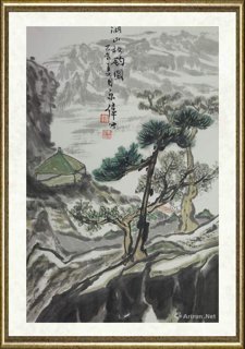 李宗伟_湖山放钓图