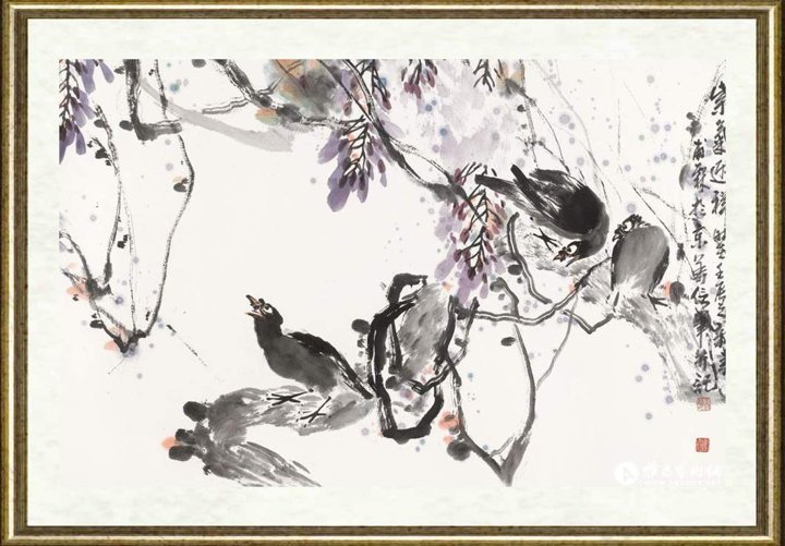 王福林（甫霖）_紫气迎祥（局部）