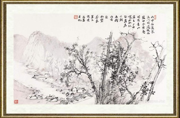 任赛_辋川水陆庵写生