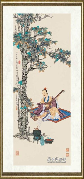 任重_高士四屏之二