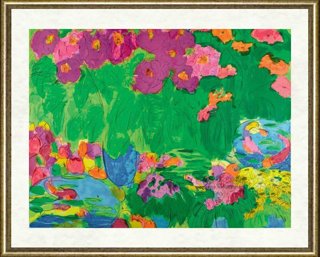 丁雄泉_桃和鲜花