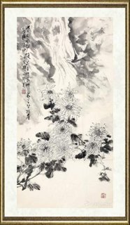 蔡瑜_菊花山水