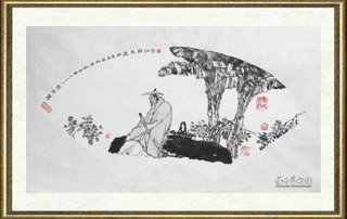 蔡超_采菊图