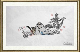 蔡超_铁拐李小像