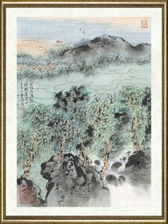 车鹏飞_郭门临古渡，村树连溪口