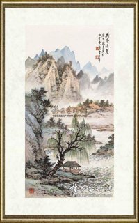 黄君璧_荷亭清夏(四季山水之四)