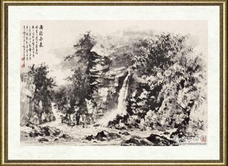 黄君璧_雨后奔泉