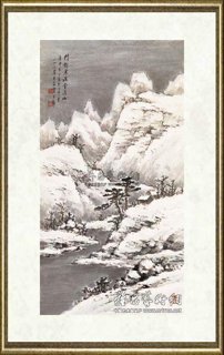 黄君璧_雪满山门(四季山水之一)