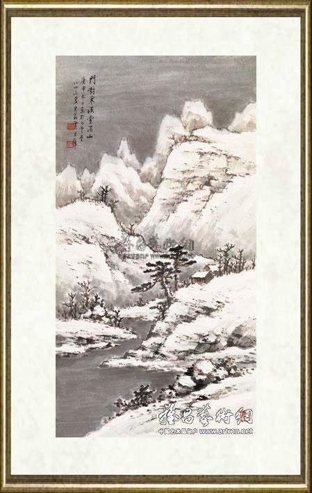 黄君璧_雪满山门(四季山水之一)