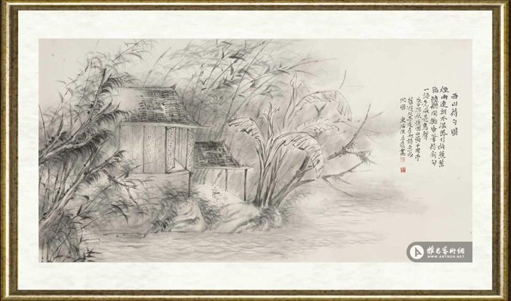 侯立远_西山待句图