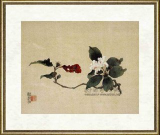 陈佩秋_九月海棠