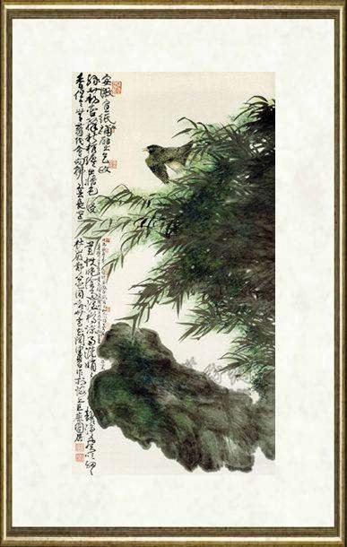 陈佩秋_翠竹飞禽