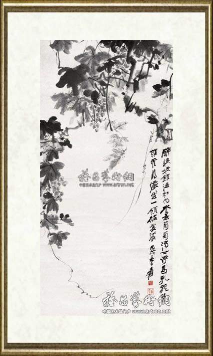 张大千_葡萄