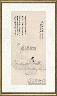 张大千_龙女礼佛图