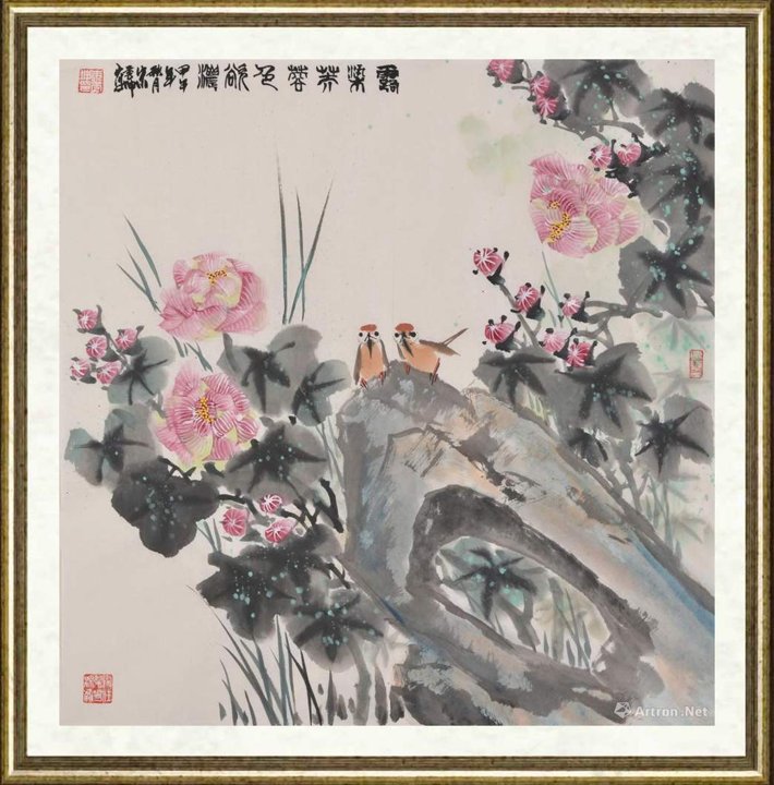 朱秀坤_霜染芙蓉