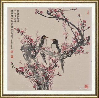 朱秀坤_鹊唱枝头