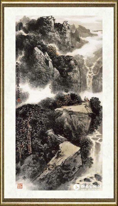 郭公达_观瀑图
