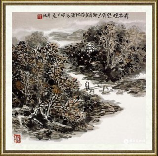 郭公达_霜林晚照