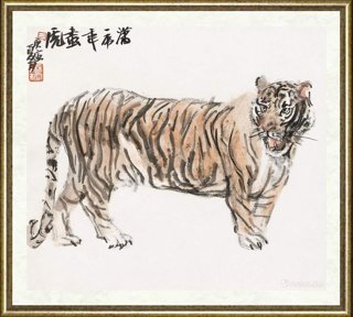 尉晓榕_虎年作画虎