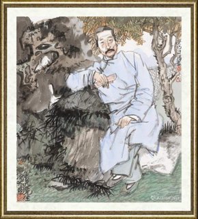 尉晓榕_鲁迅先生沉吟图