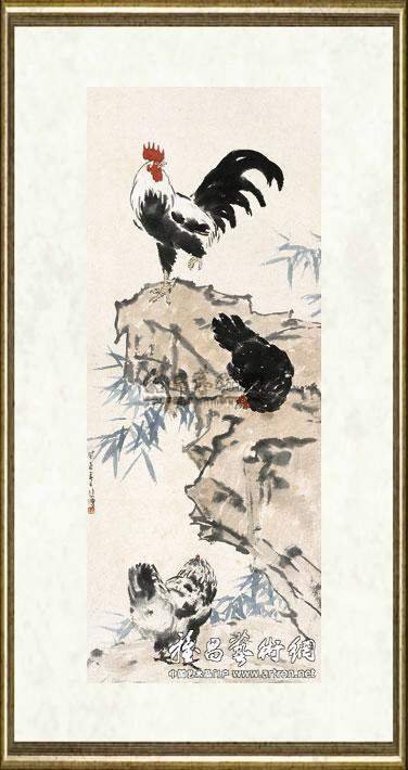徐悲鸿_雄鸡峙立