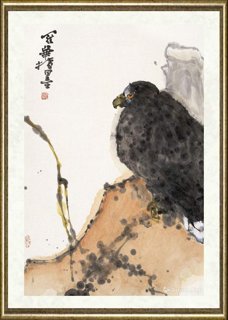 高冠华_远眺（指墨）