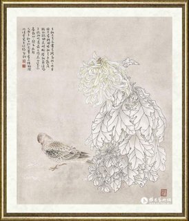 苏百钧_鸽子与菊花