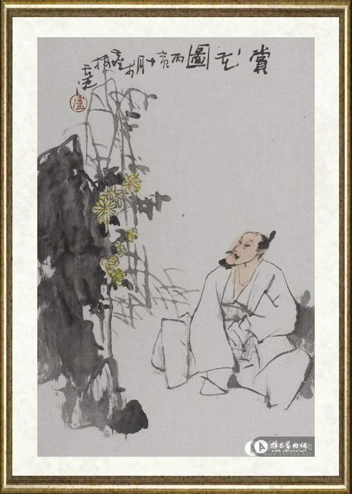 卢沉_香山居士醉归图