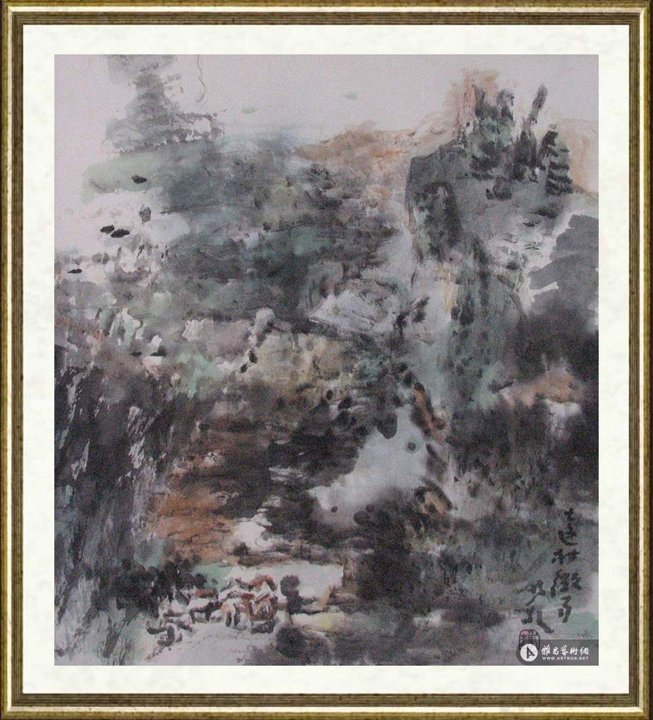 钟孺乾_远村微雨