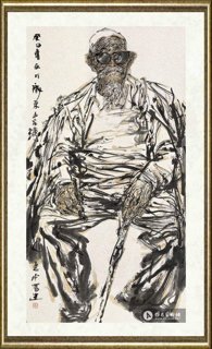 任惠中_陇东水墨人物写生001