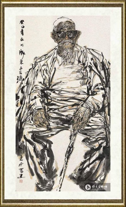 任惠中_陇东水墨人物写生001