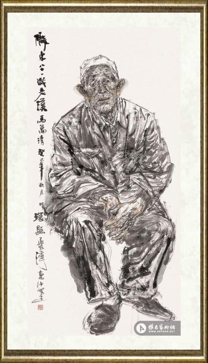 任惠中_陇东水墨人物写生002