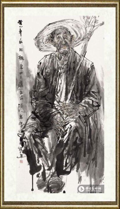 任惠中_陇东水墨人物写生003