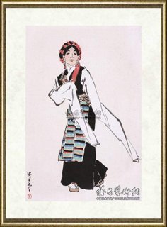 叶浅予_藏女舞步