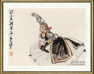 叶浅予_鄂尔多斯草原（局部）