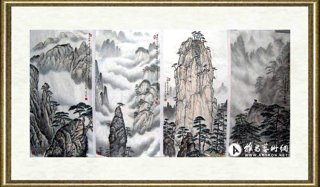 吴休_黄山八条屏之二