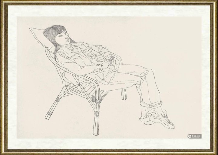 廖勤_藤椅女孩