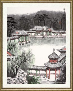 张仁芝_谐趣园消夏图