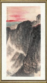 张榕山_苍山如海·拟傅抱石笔意