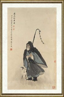 张榕山_苏武牧羊图·拟傅抱石笔意