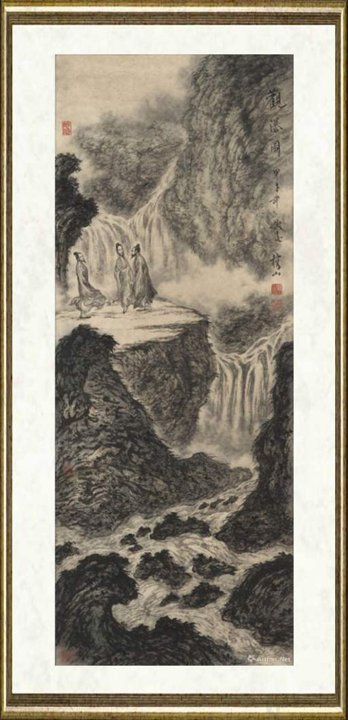 张榕山_观瀑图