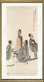 张榕山_高士图·仿抱石笔意